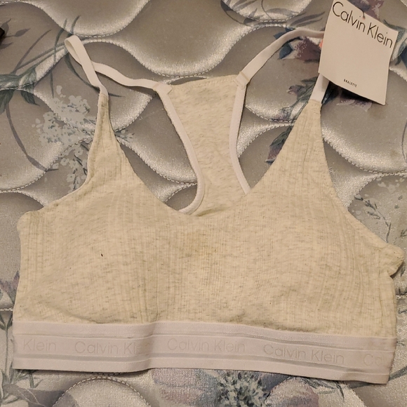 Calvin Klein Women's Light Gray Bralette - Picture 1 of 1